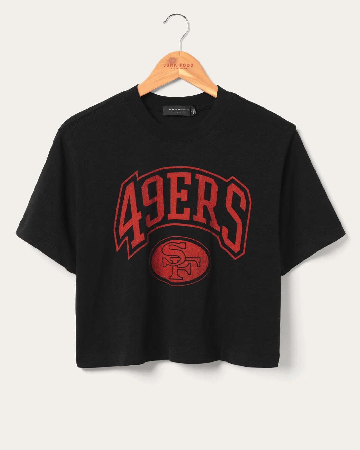 49ers Mock Neck Crop Tee