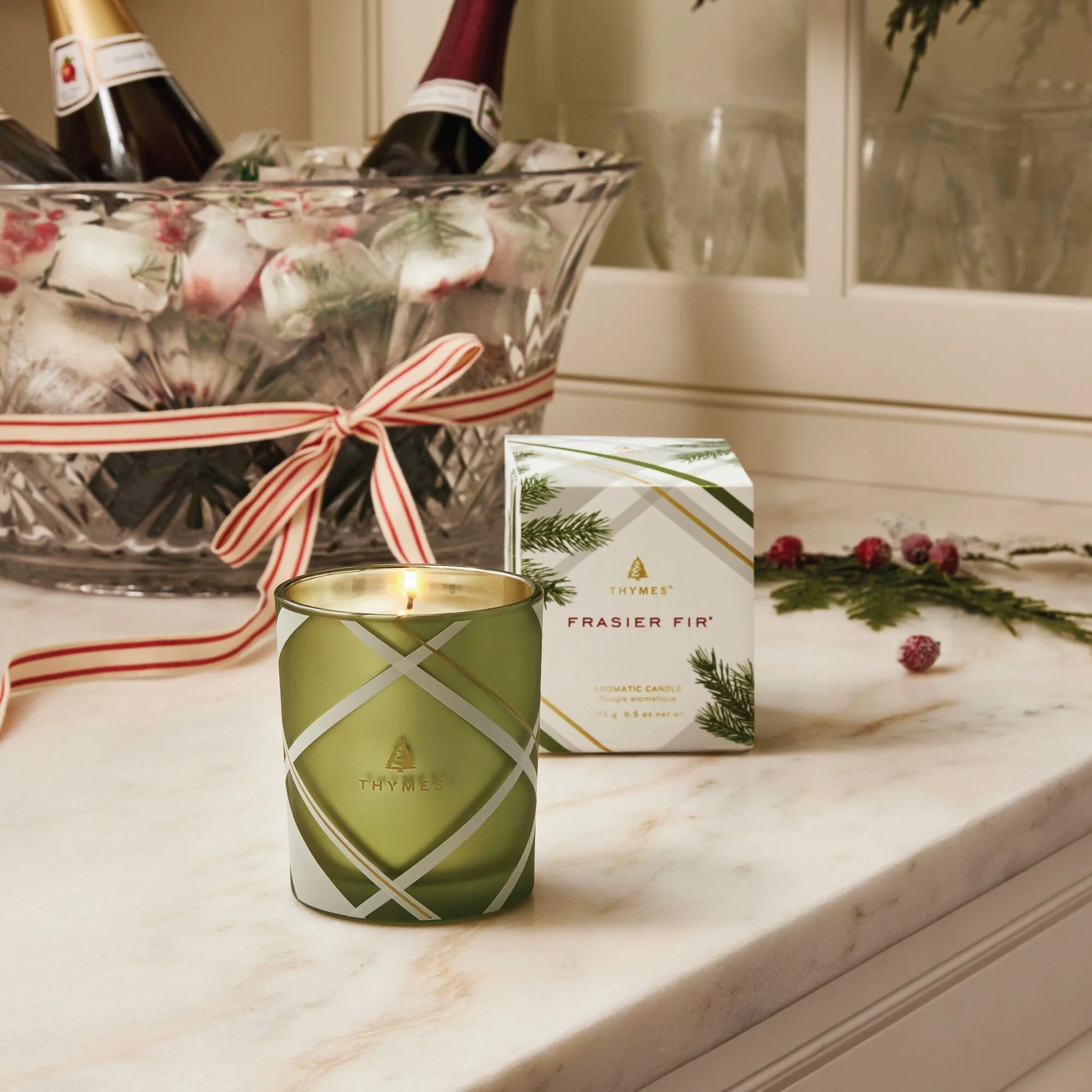 Frosted Plaid 6.5oz Poured Candle