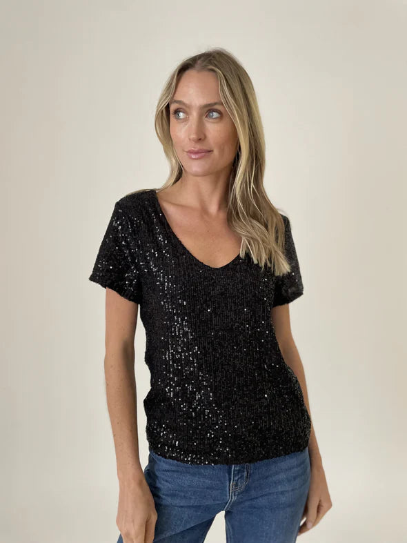 Anna Sequin Top