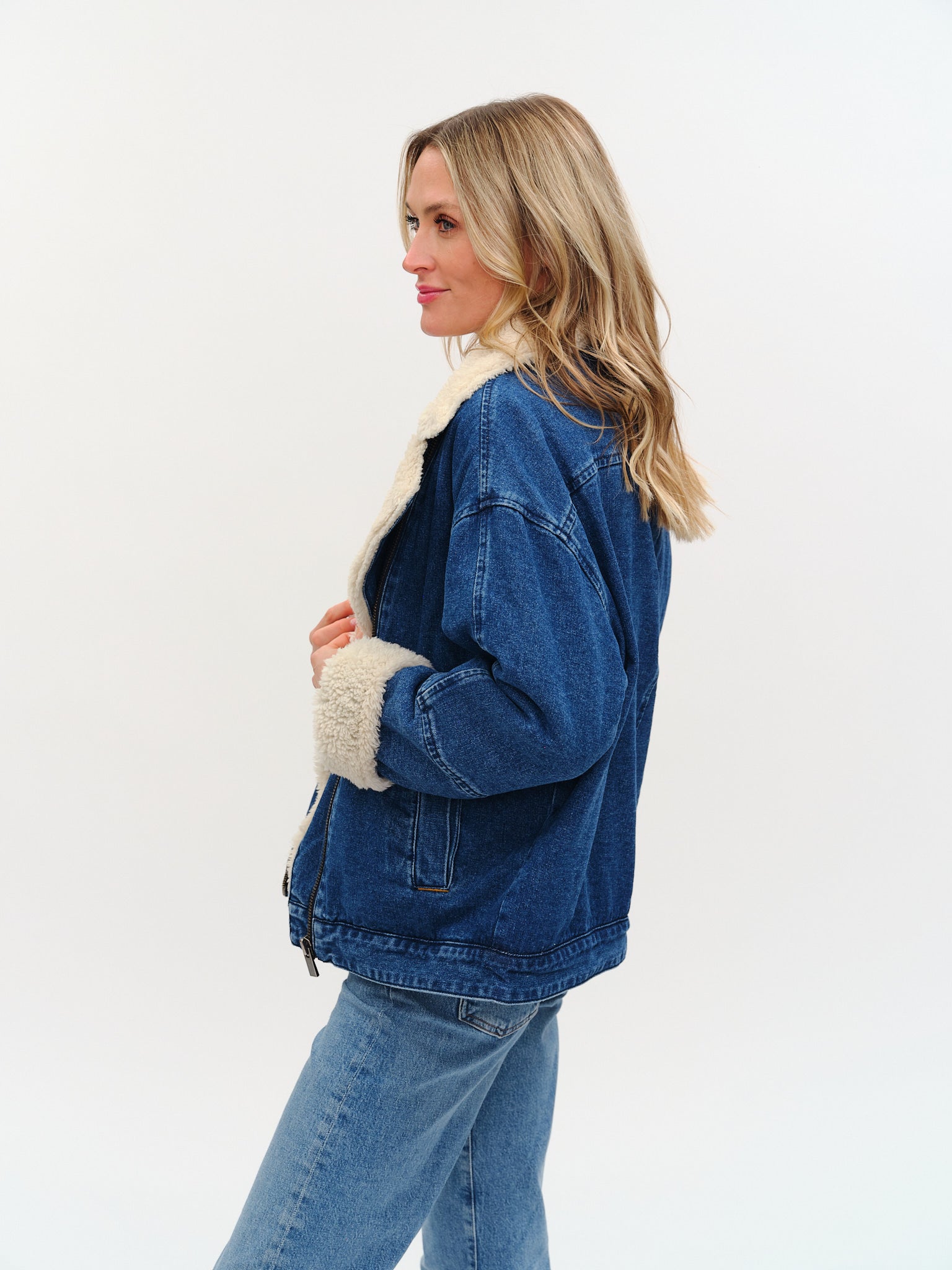 Williston Faux Fur Denim Jacket