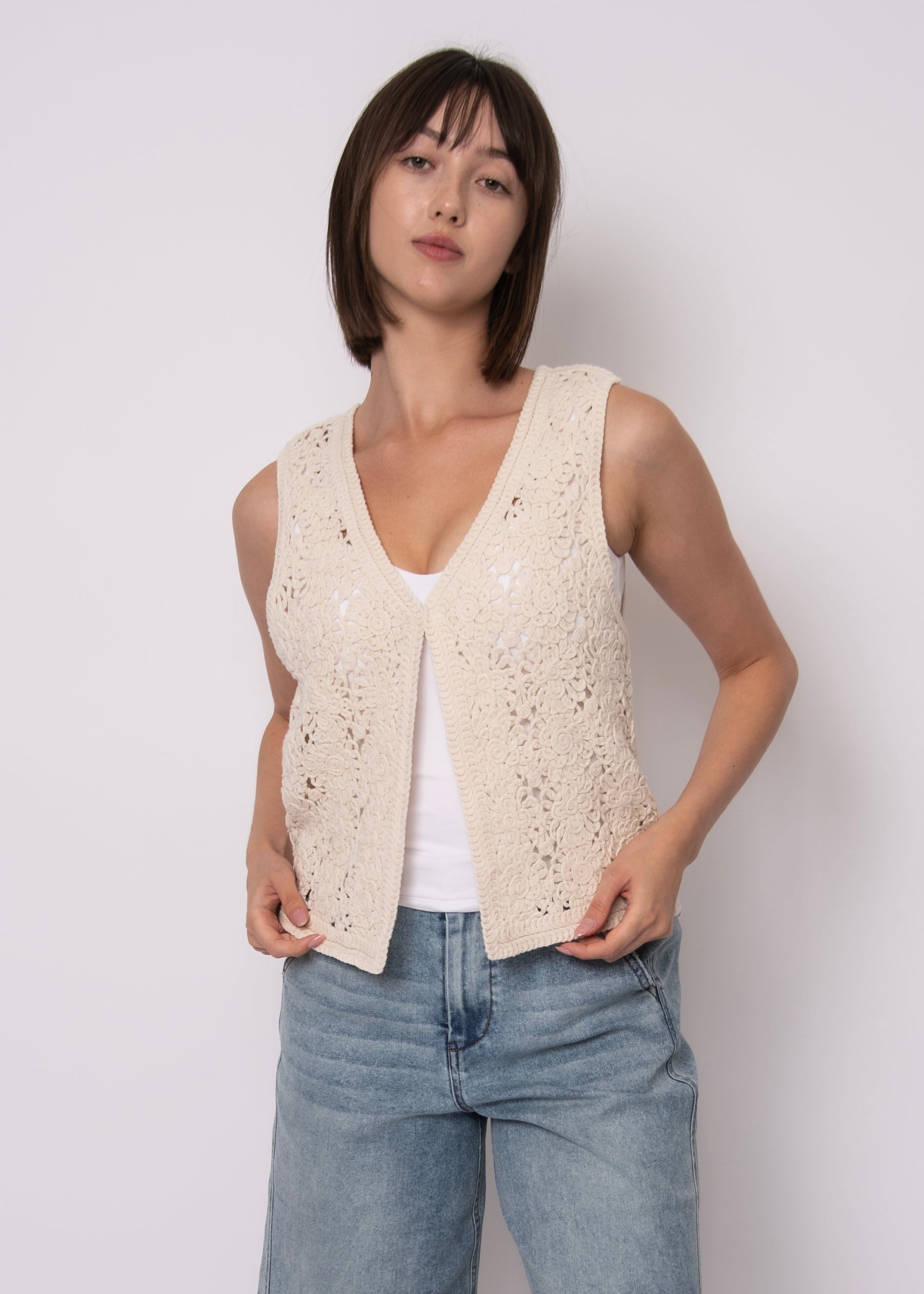 Sloane Sleeveless Cardigan