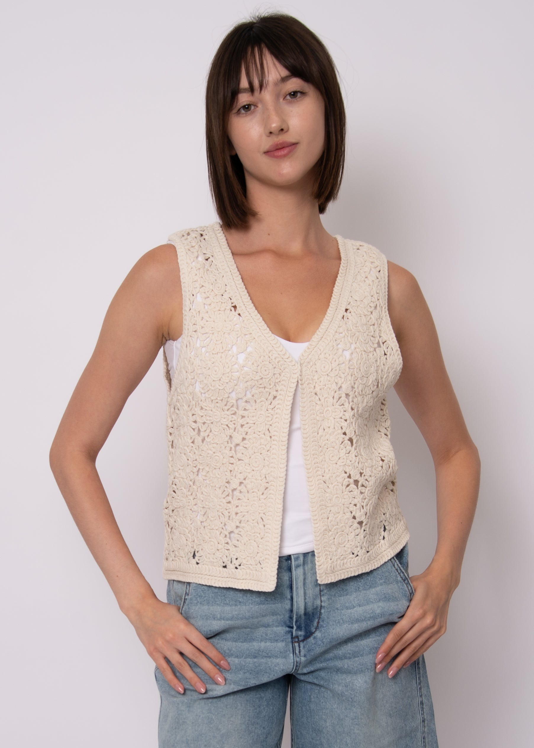 Sloane Sleeveless Cardigan