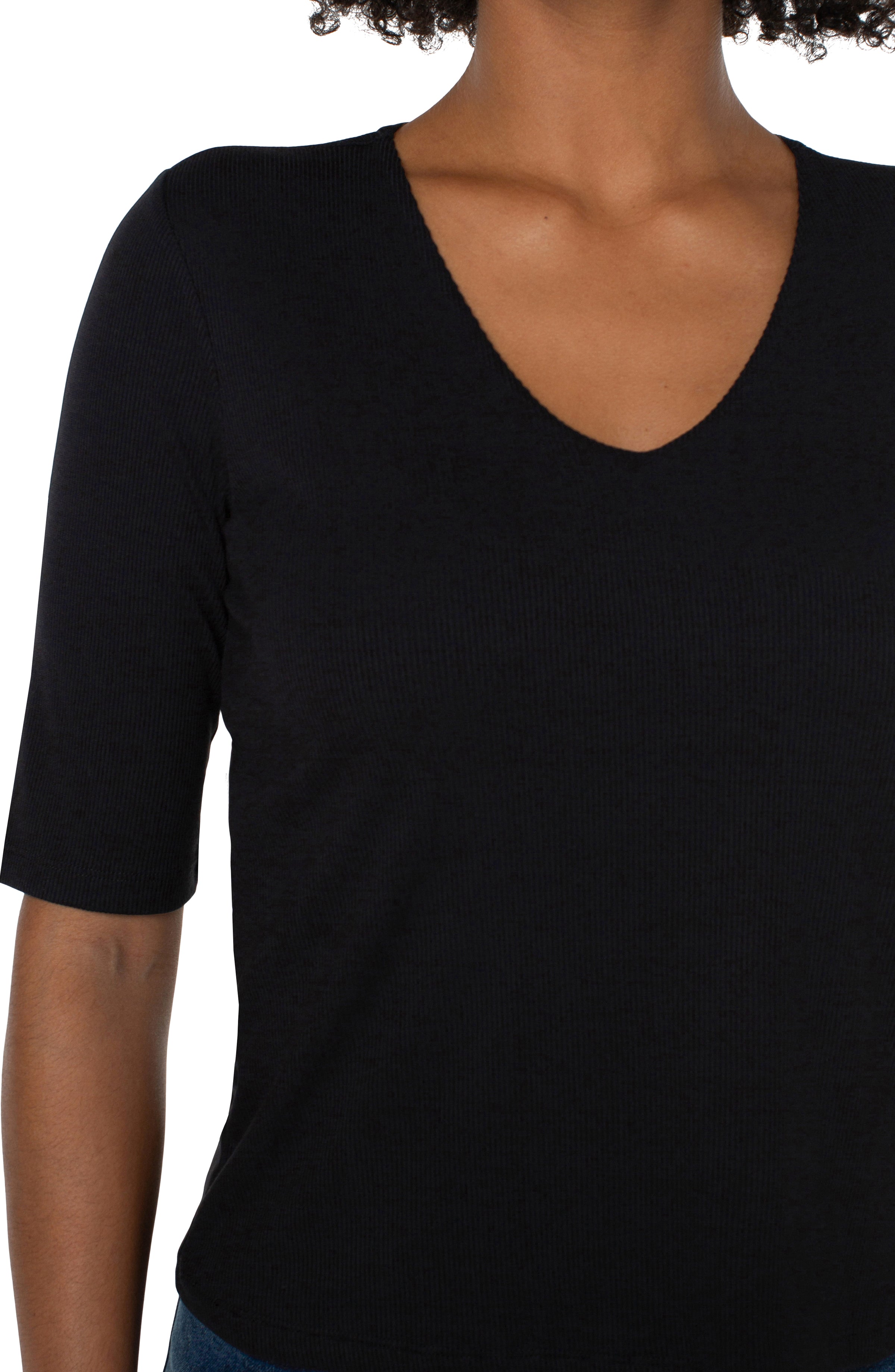 Double Layer V Neck