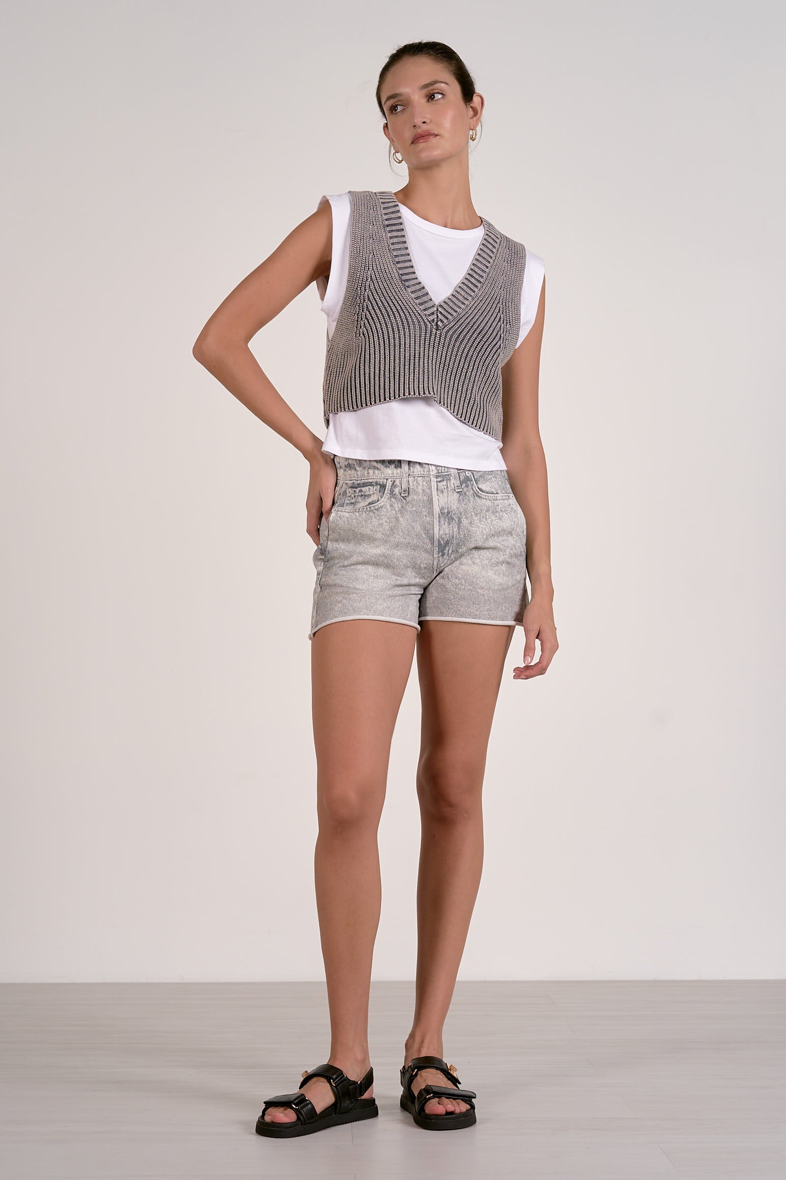 Layered Sleeveless Sweater