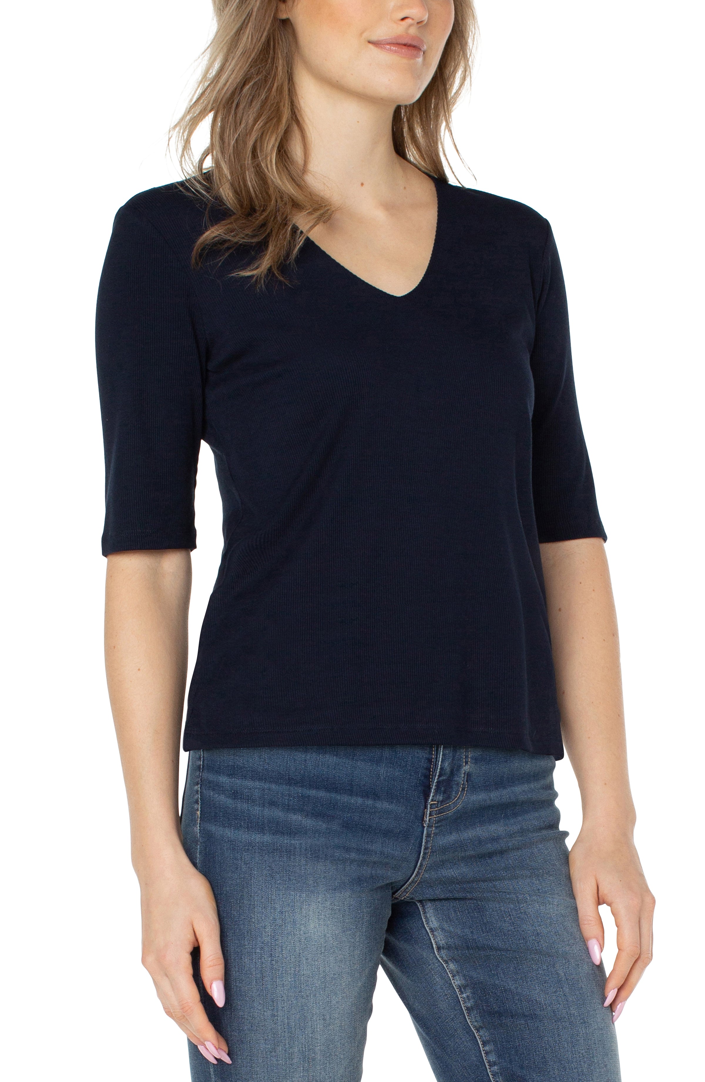 Double Layer V-Neck