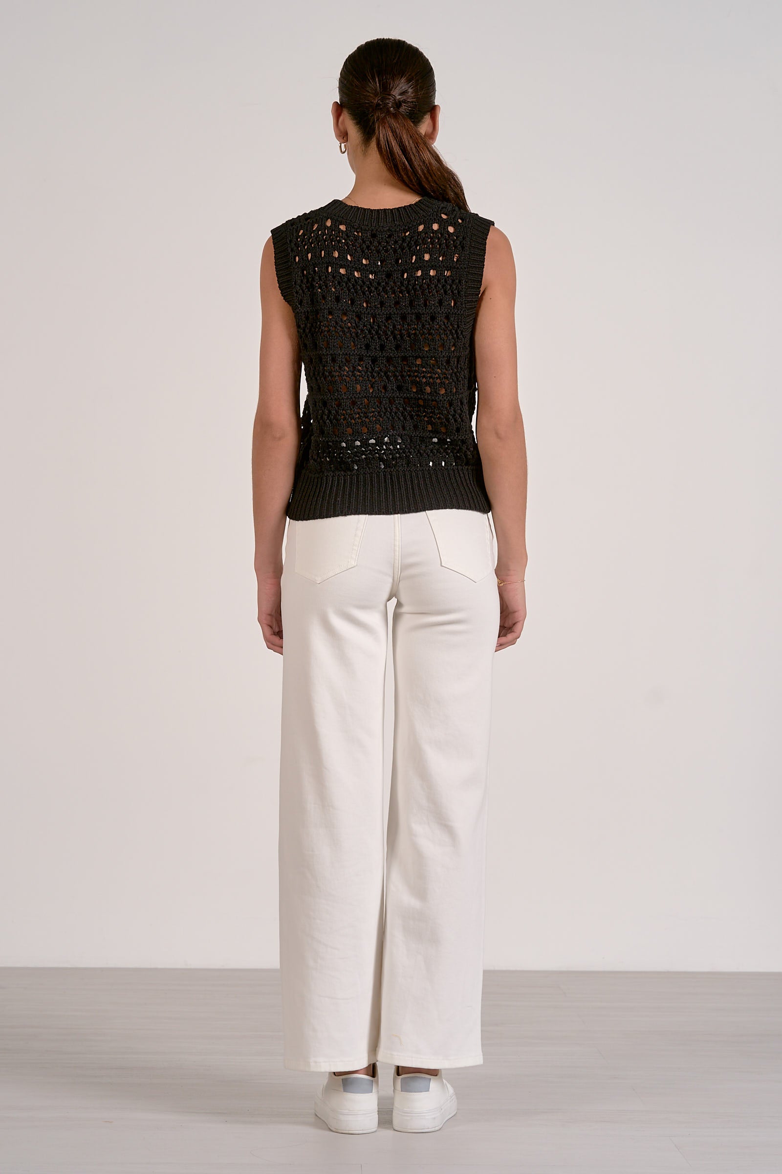 Tie Front Sweater Vest