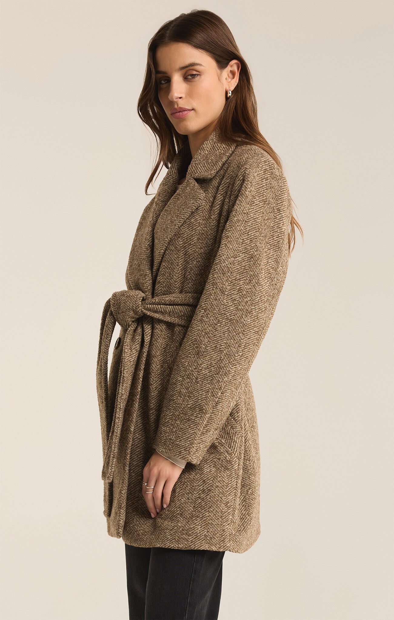 Hawthorne Herringbone Coat