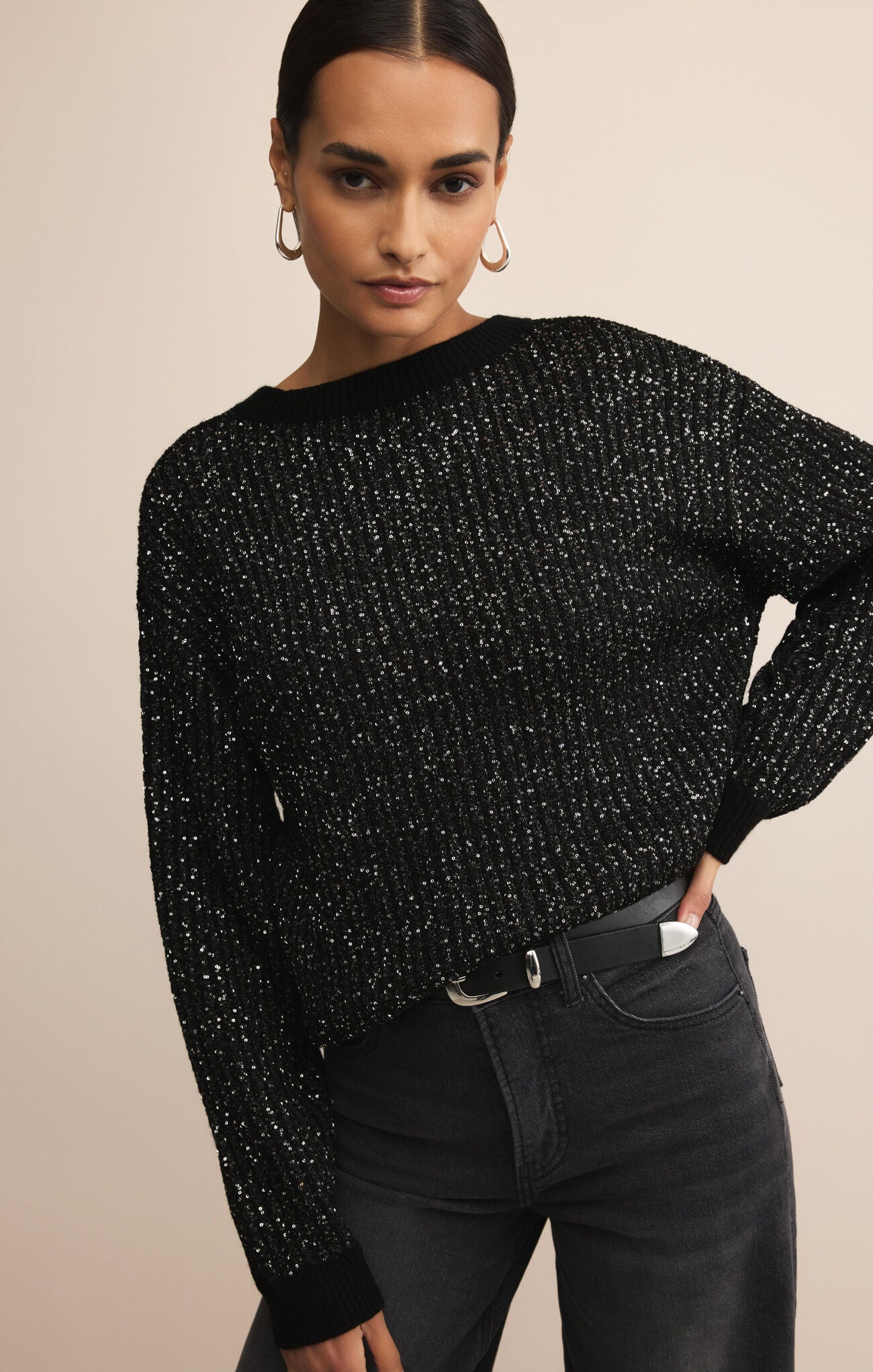 Gleam Sequin Sweater