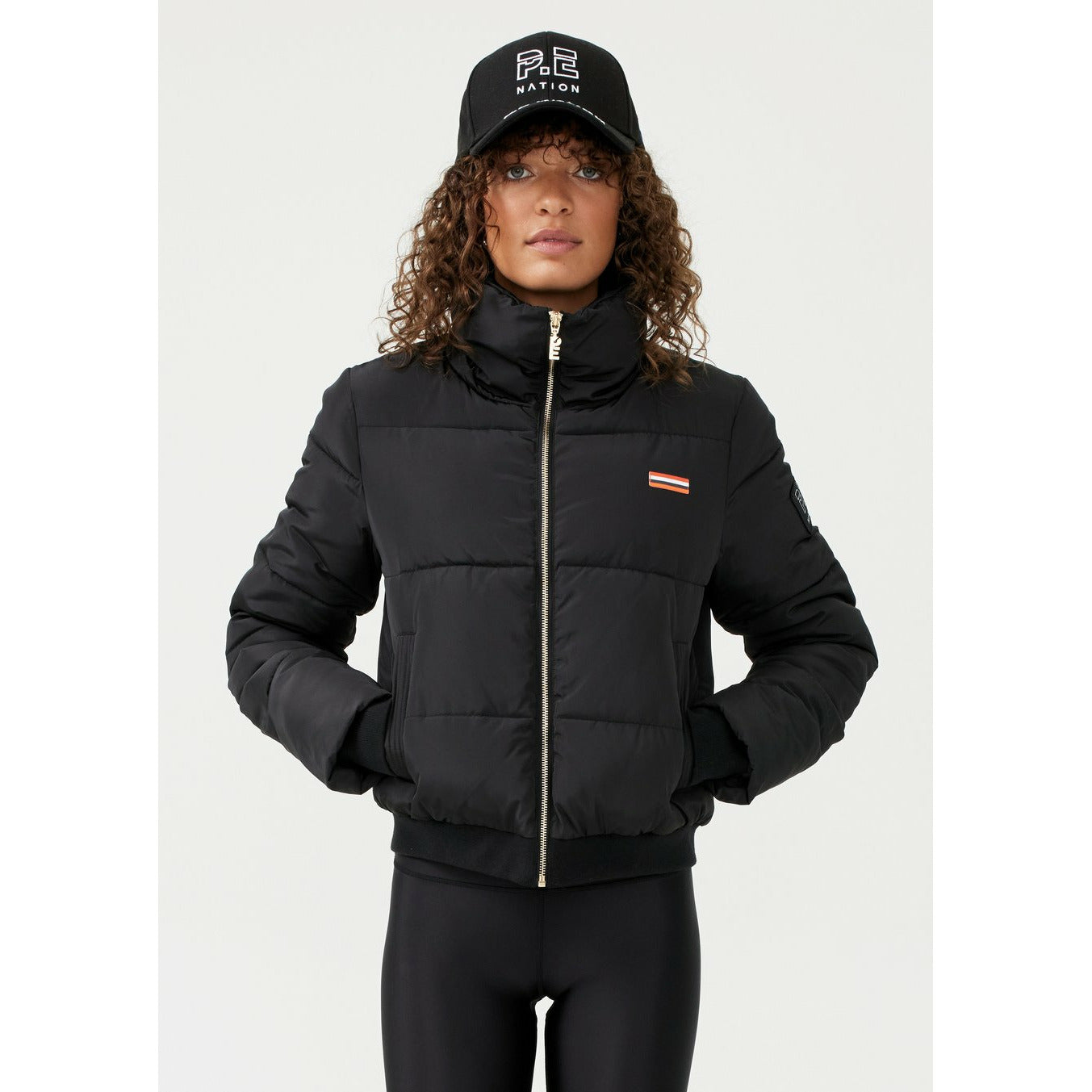 Ramp run puffer jacket in black shop