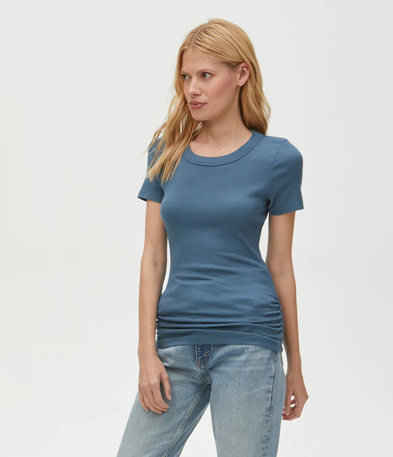 Jolie Ribbed Top with Ruching