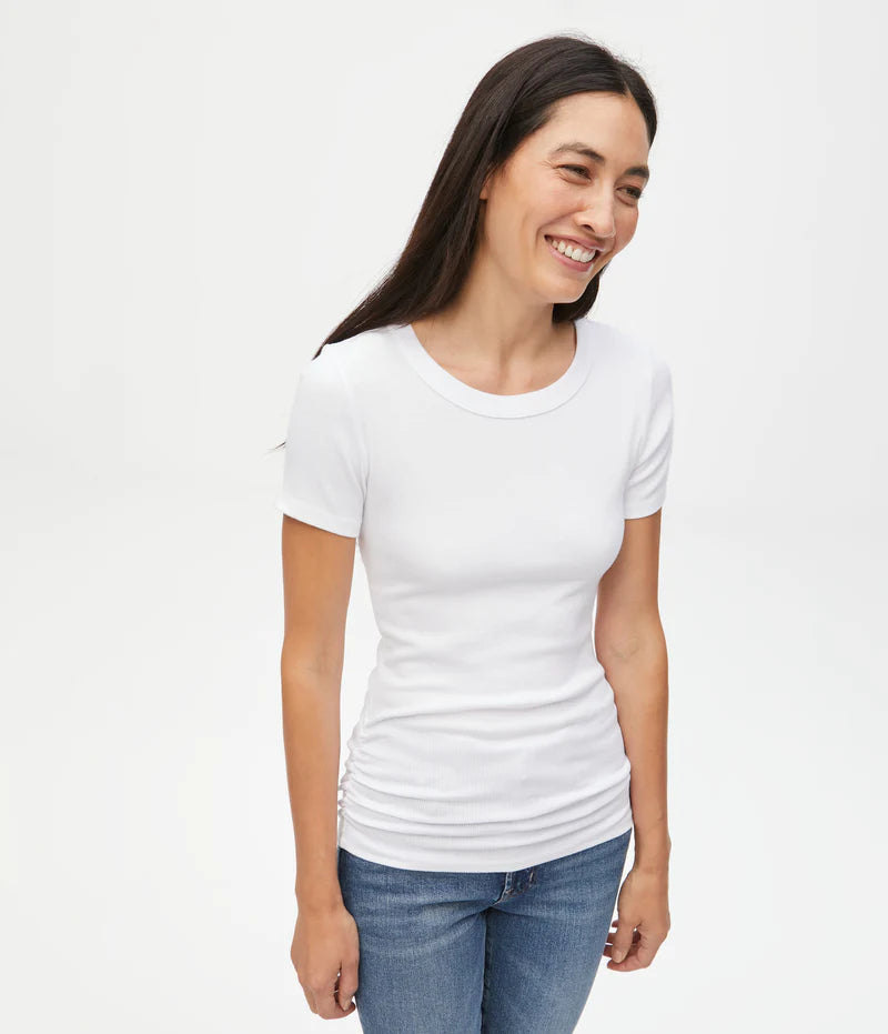 Jolie Ribbed Top with Ruching