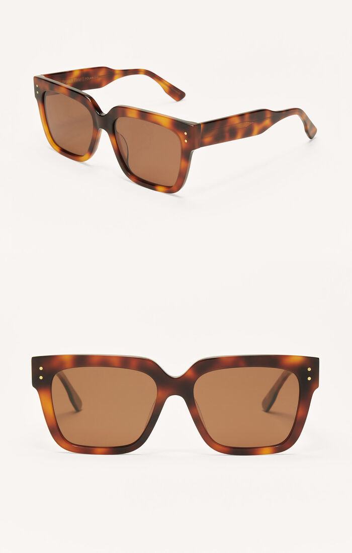 Brunch Time Sunglasses in Brown Tortoise - Brown