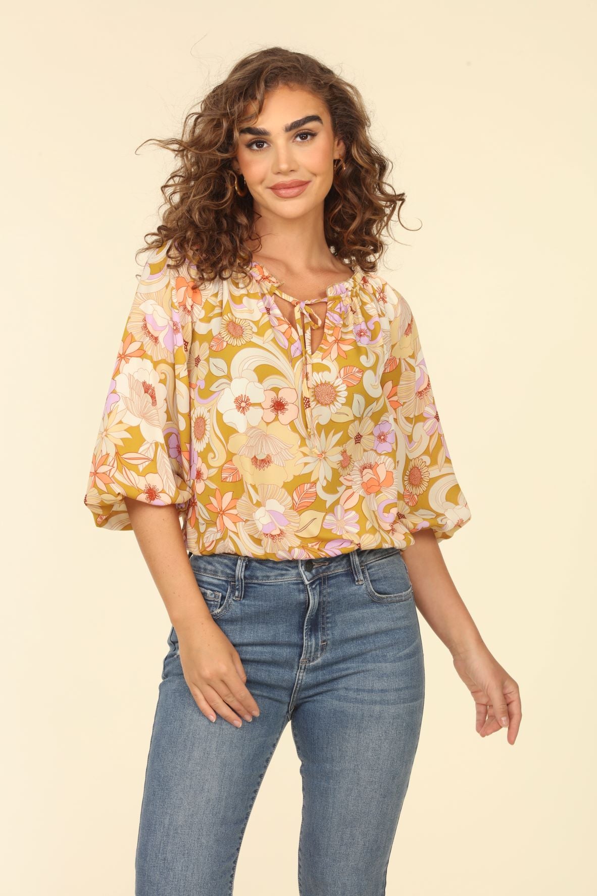 Raglan Tie Blouse