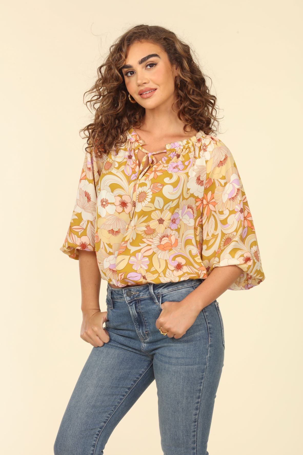 Raglan Tie Blouse