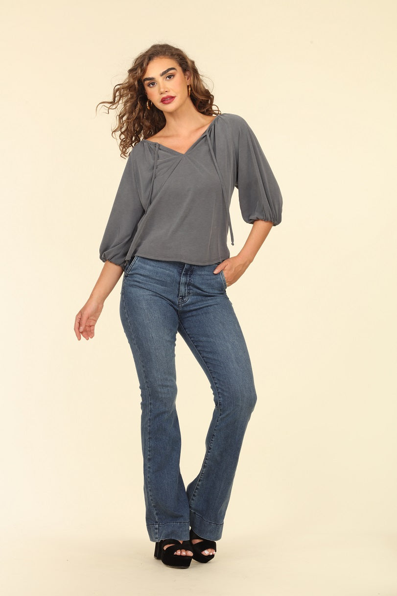 Curpo Split Neck Top