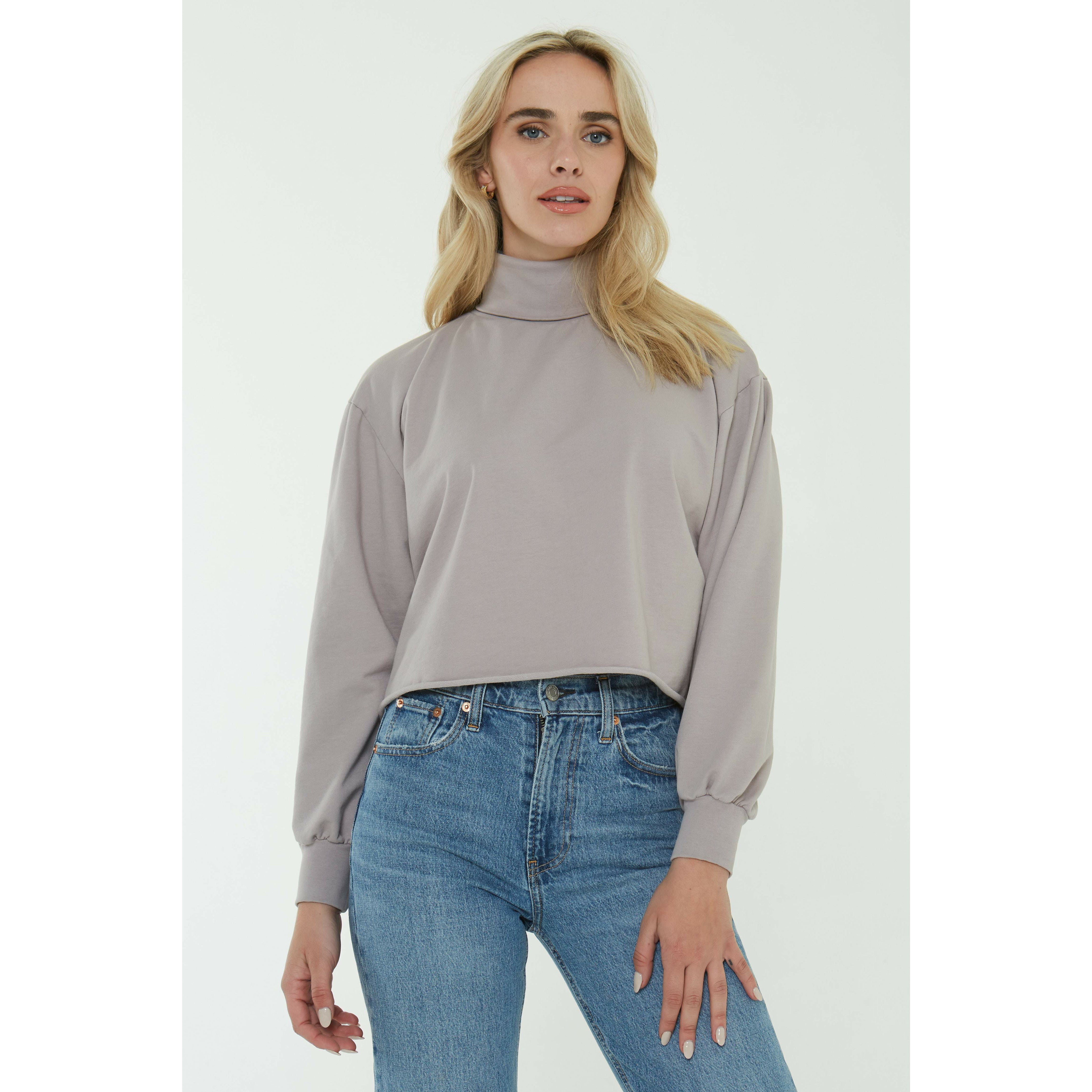 Feels Mock Neck Sweatshirt