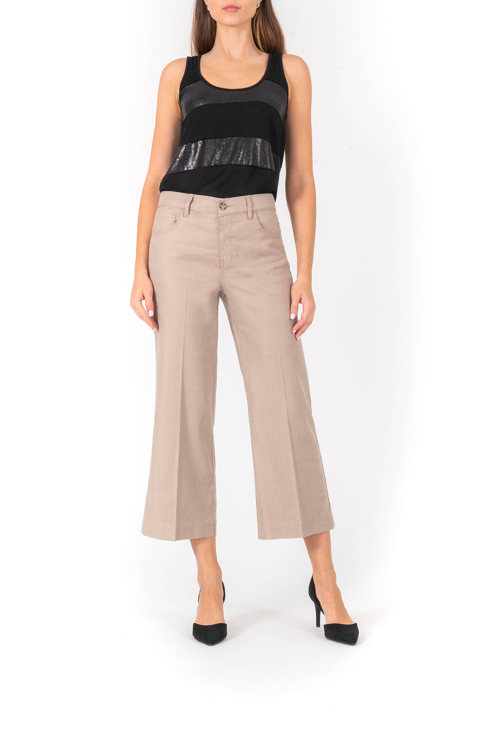 Annabelle Cropped Wide Leg