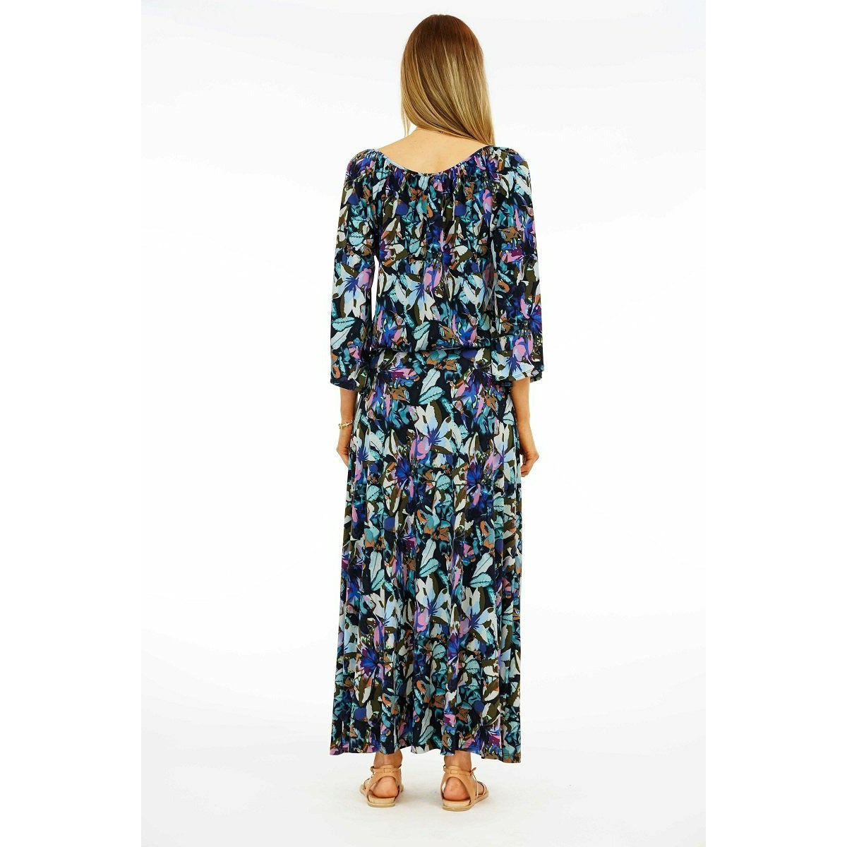 Bell Sleeve Maxi Dress