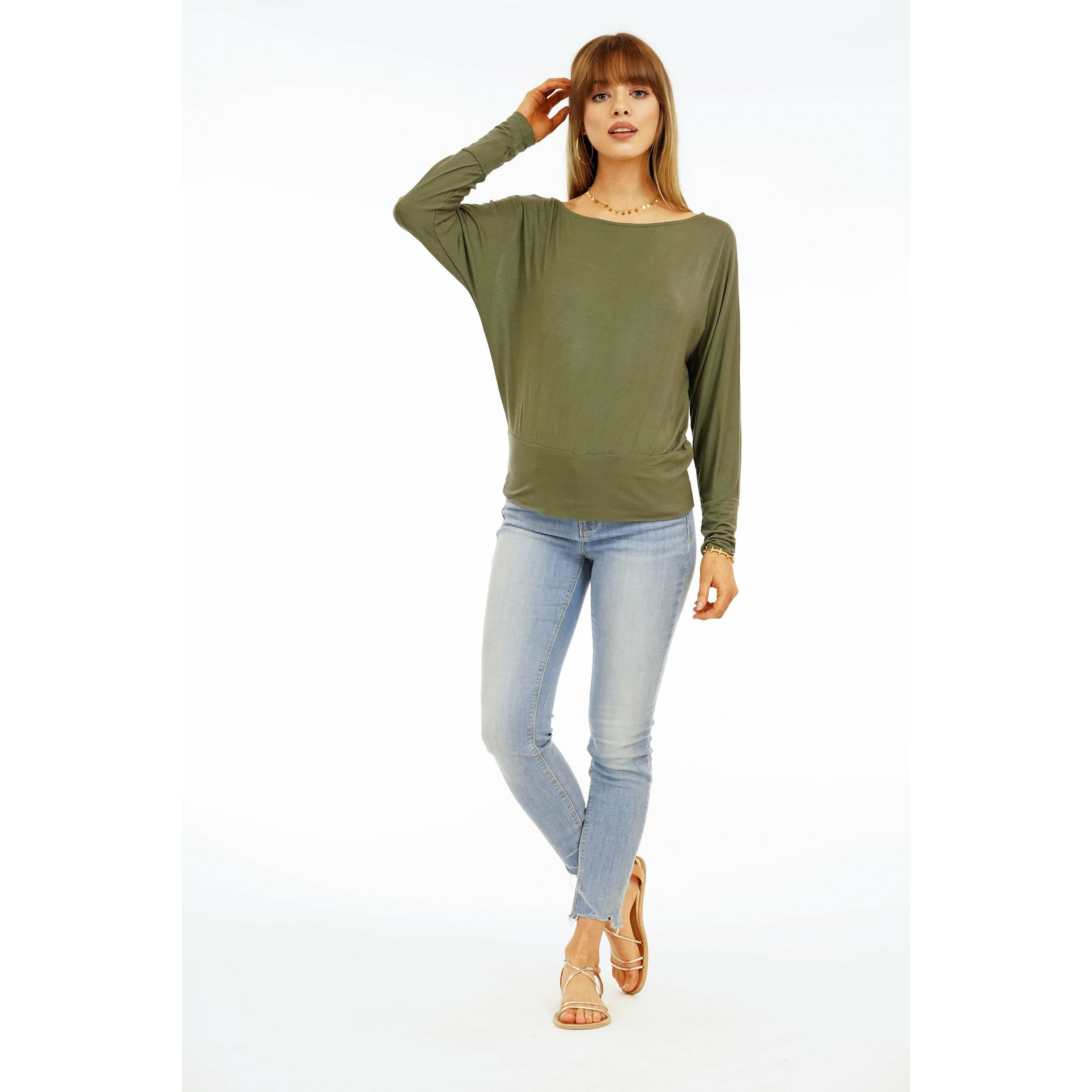 Dolman Banded Top