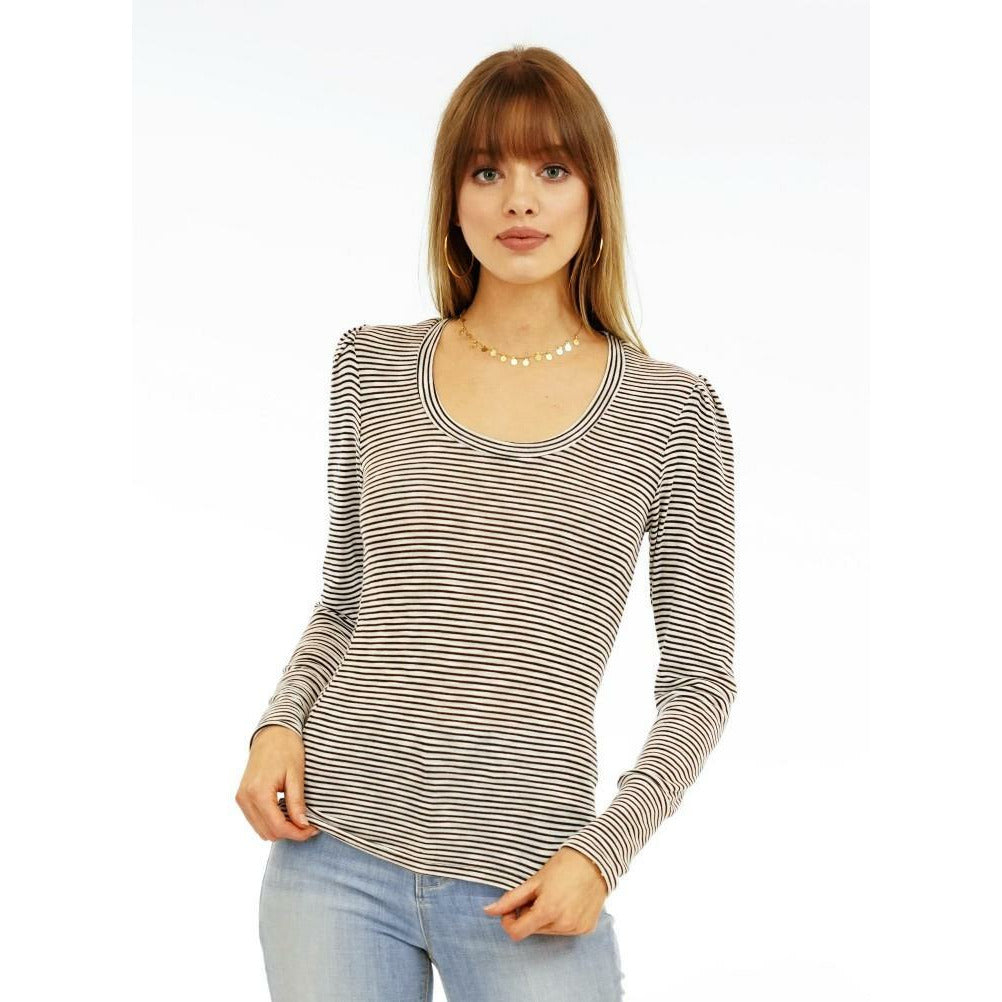 Knit Puff Sleeve Top