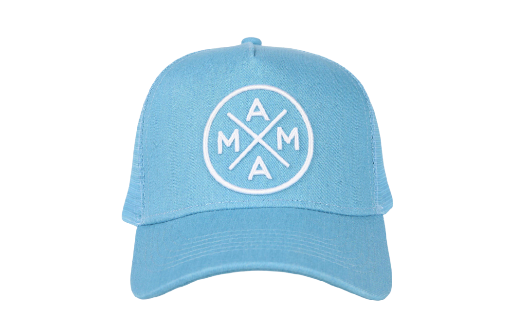 Mama X™ Trucker Hat- Light Denim Canvas