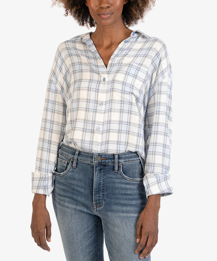 Alcott Crop Button-Up Shirt