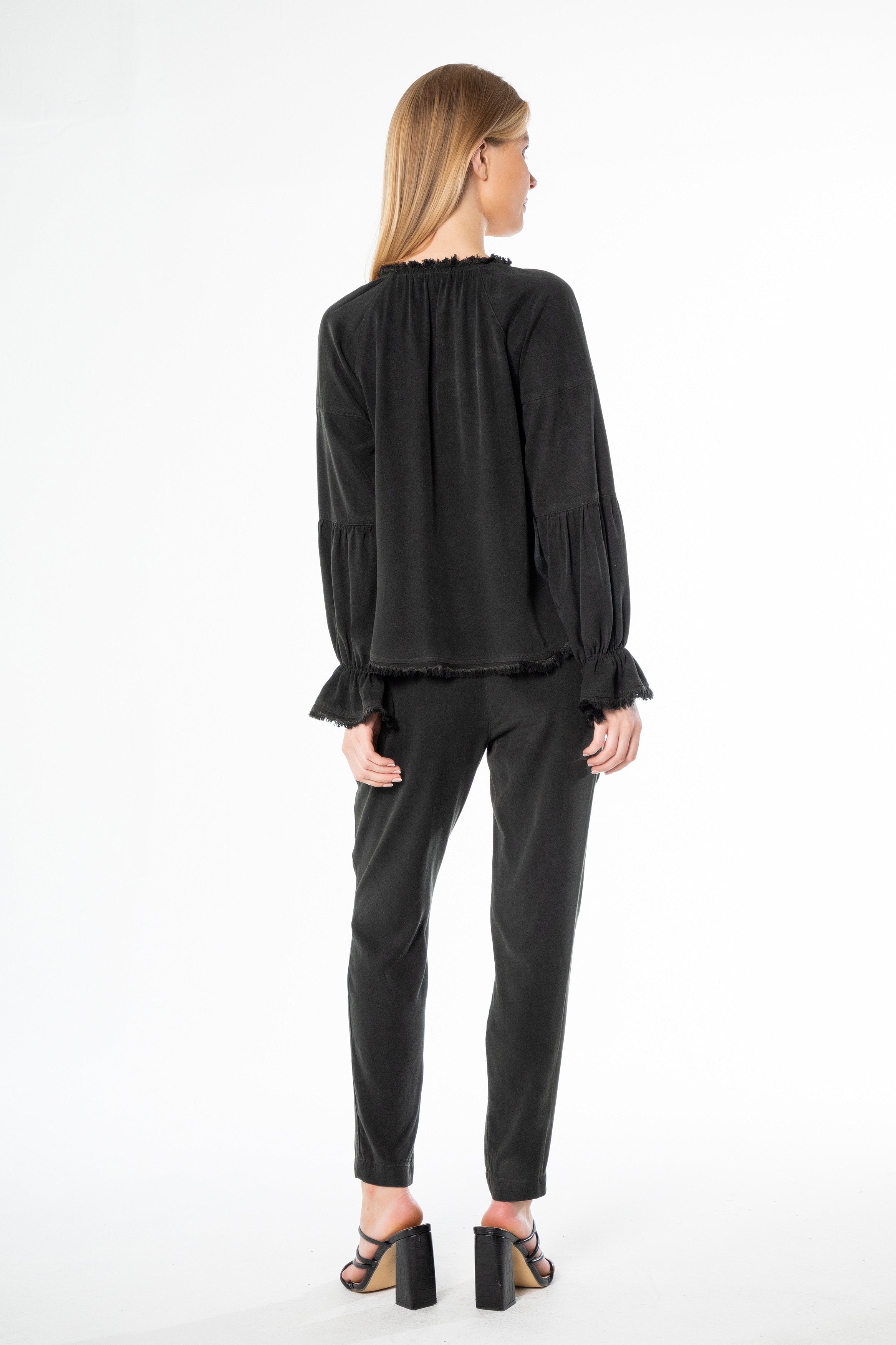 Long Sleeve Peasant Top