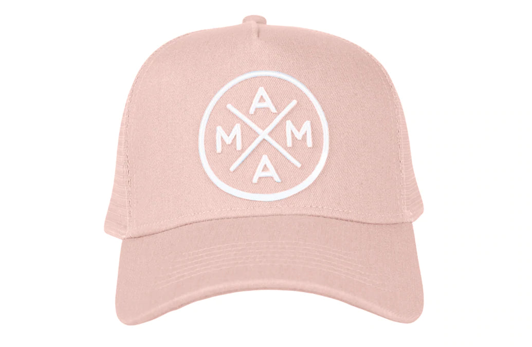 Mama X™ Premium Canvas Trucker Hat in Blush