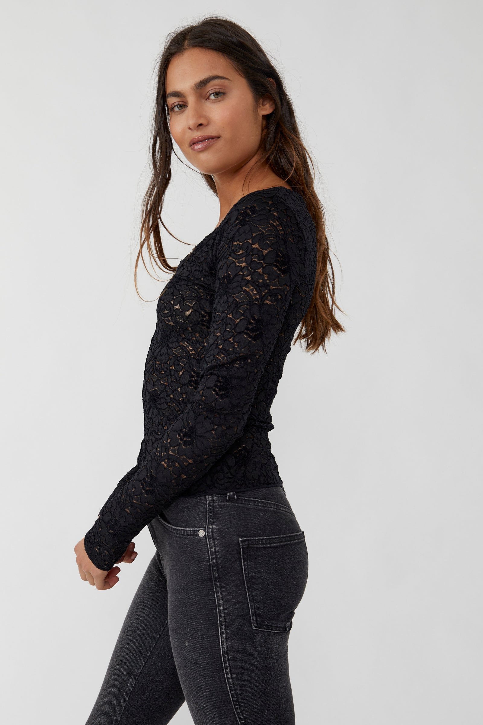 Cloud Ride Lace Crew Long Sleeve