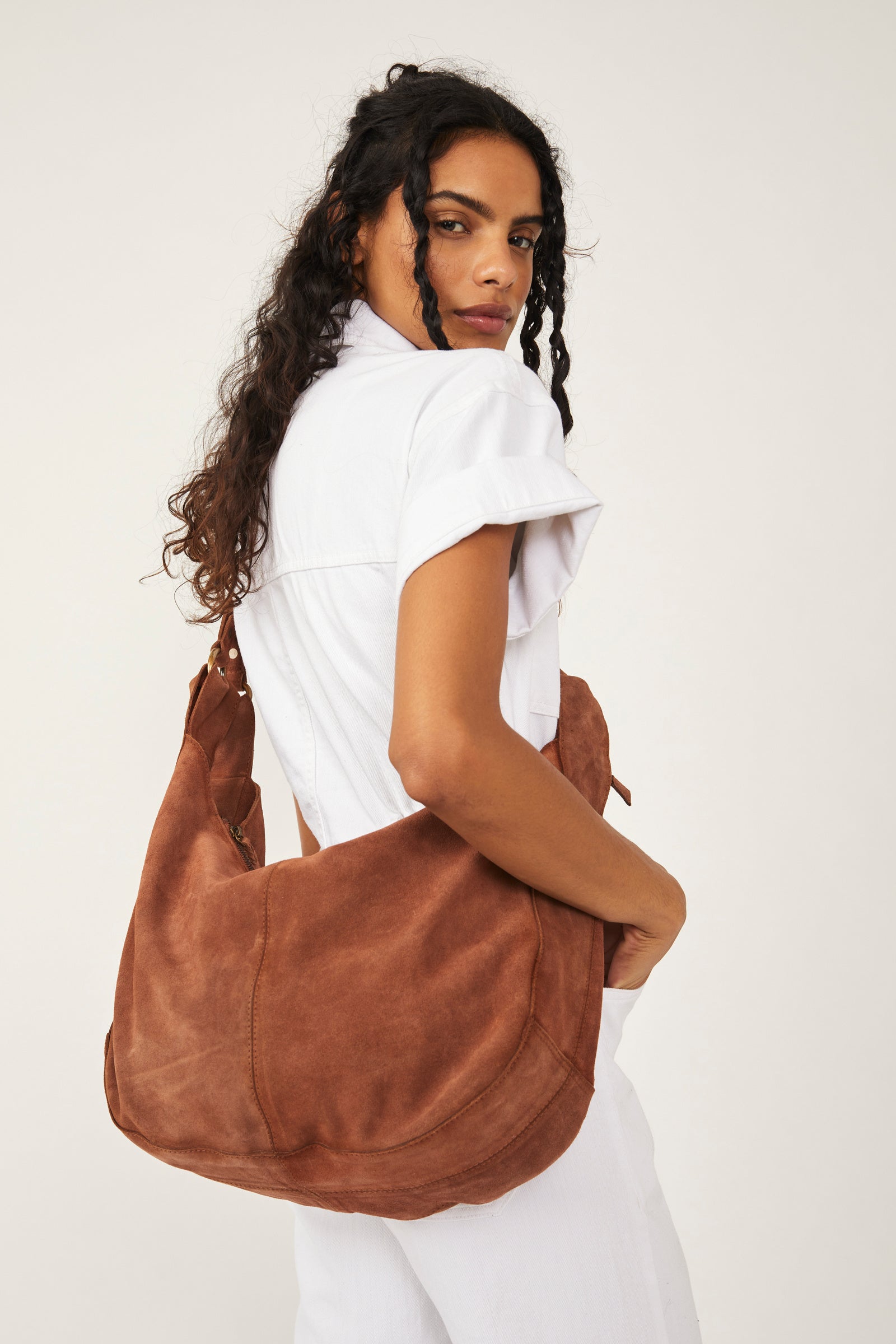 Slouchy suede tote online bag