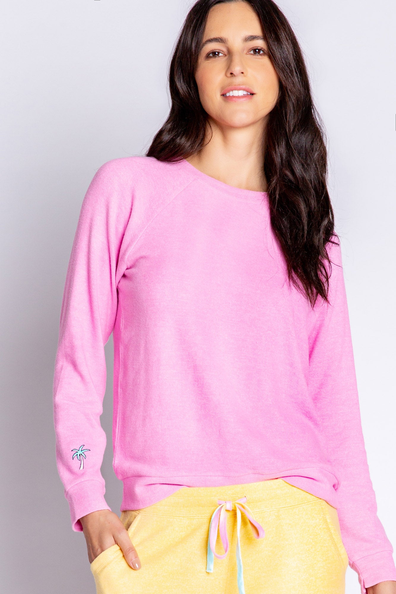 Embroidery Love Makes The World Go Round Long Sleeve
