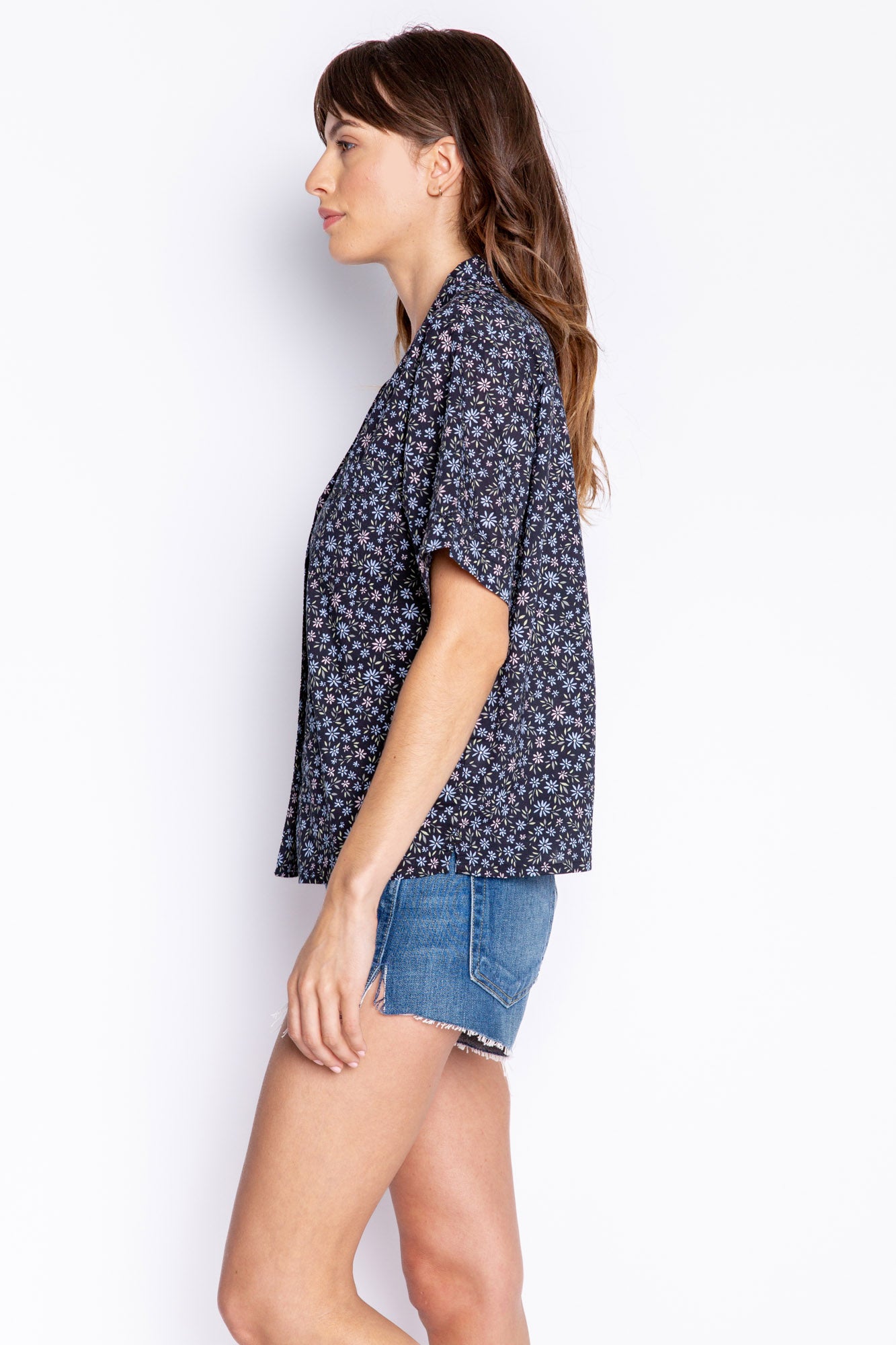 Floral Feels Short Sleeve Button Up