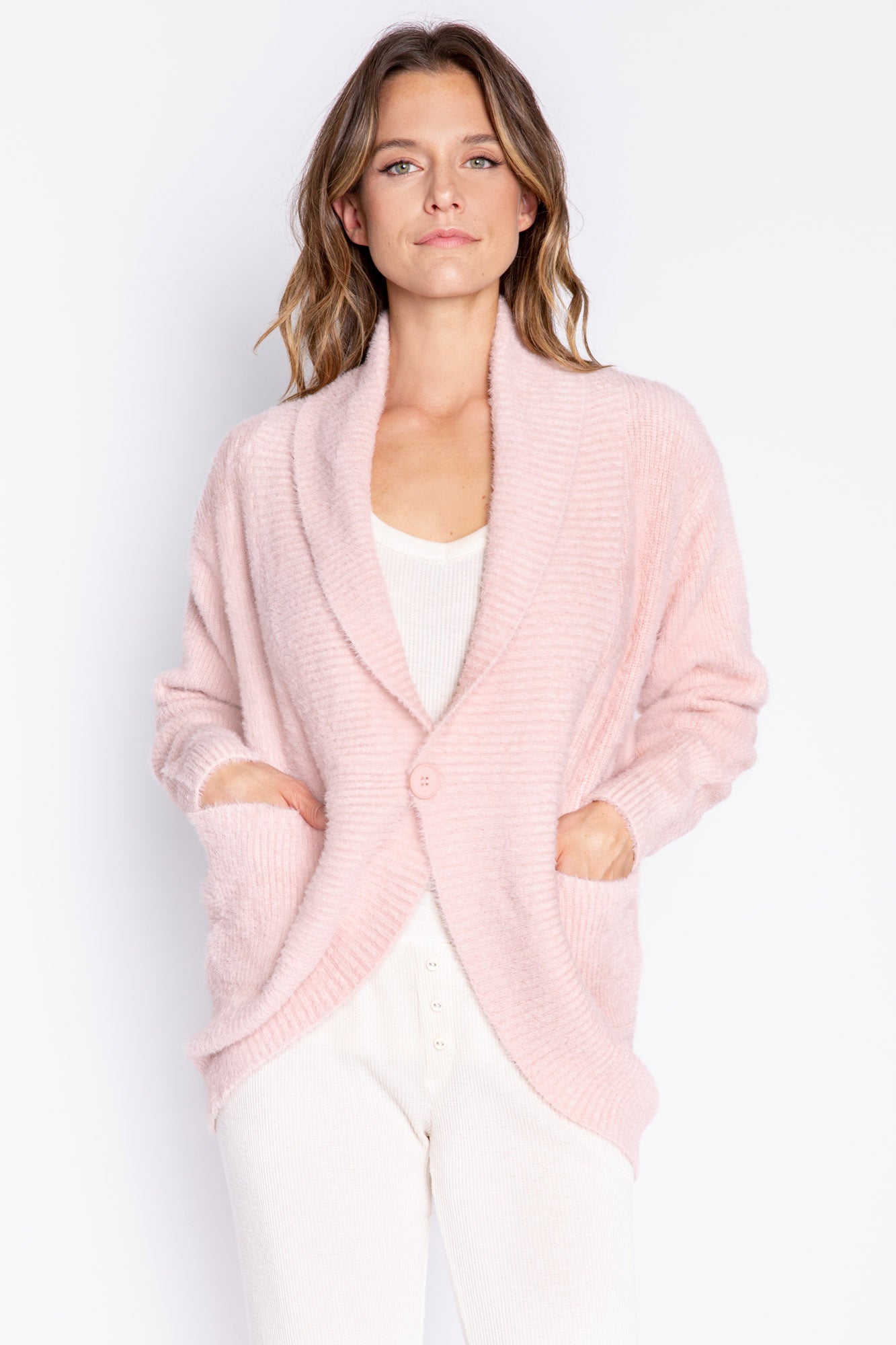 Feather Knit Cardigan