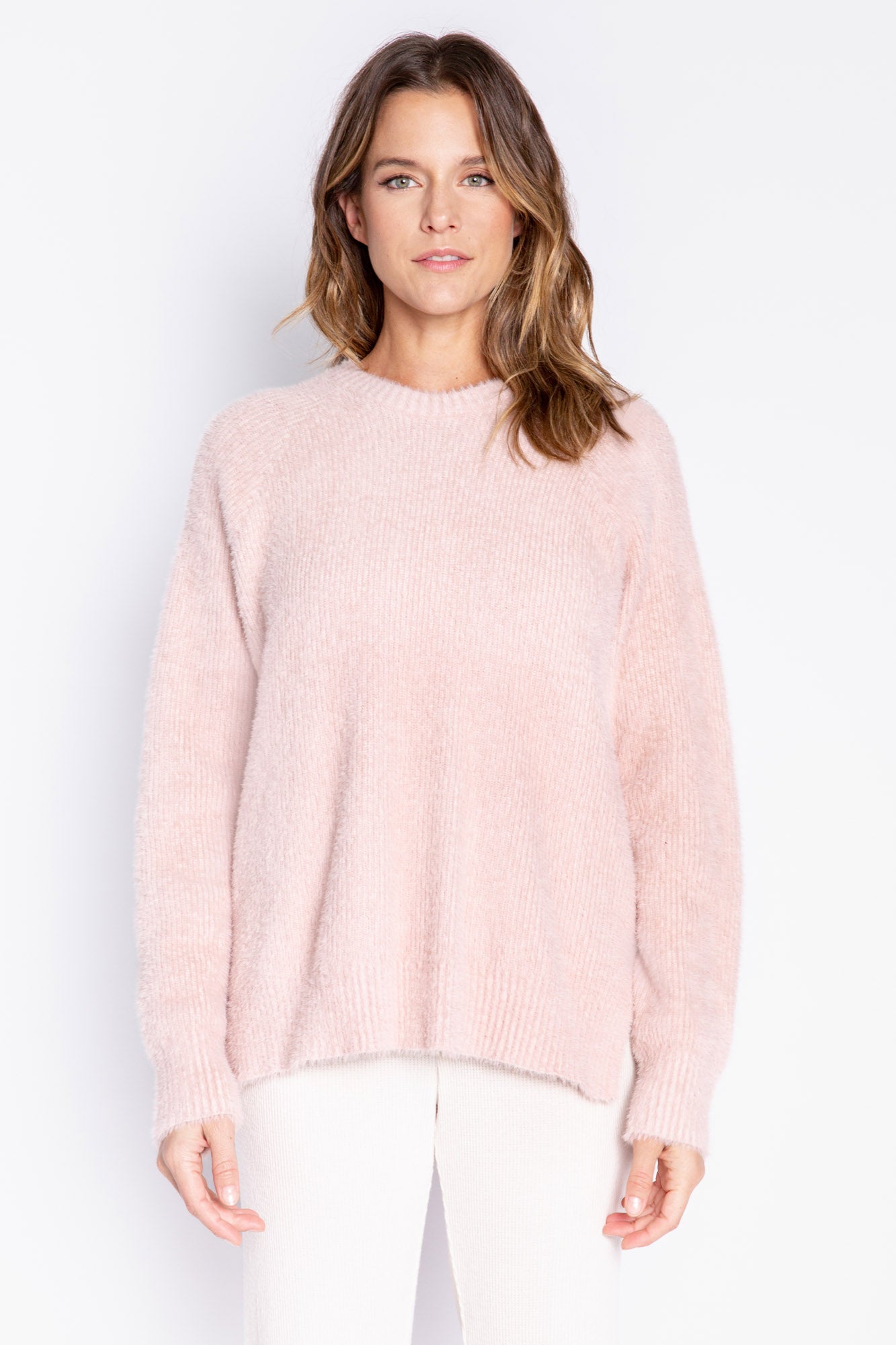 Long Sleeve Feather Knit
