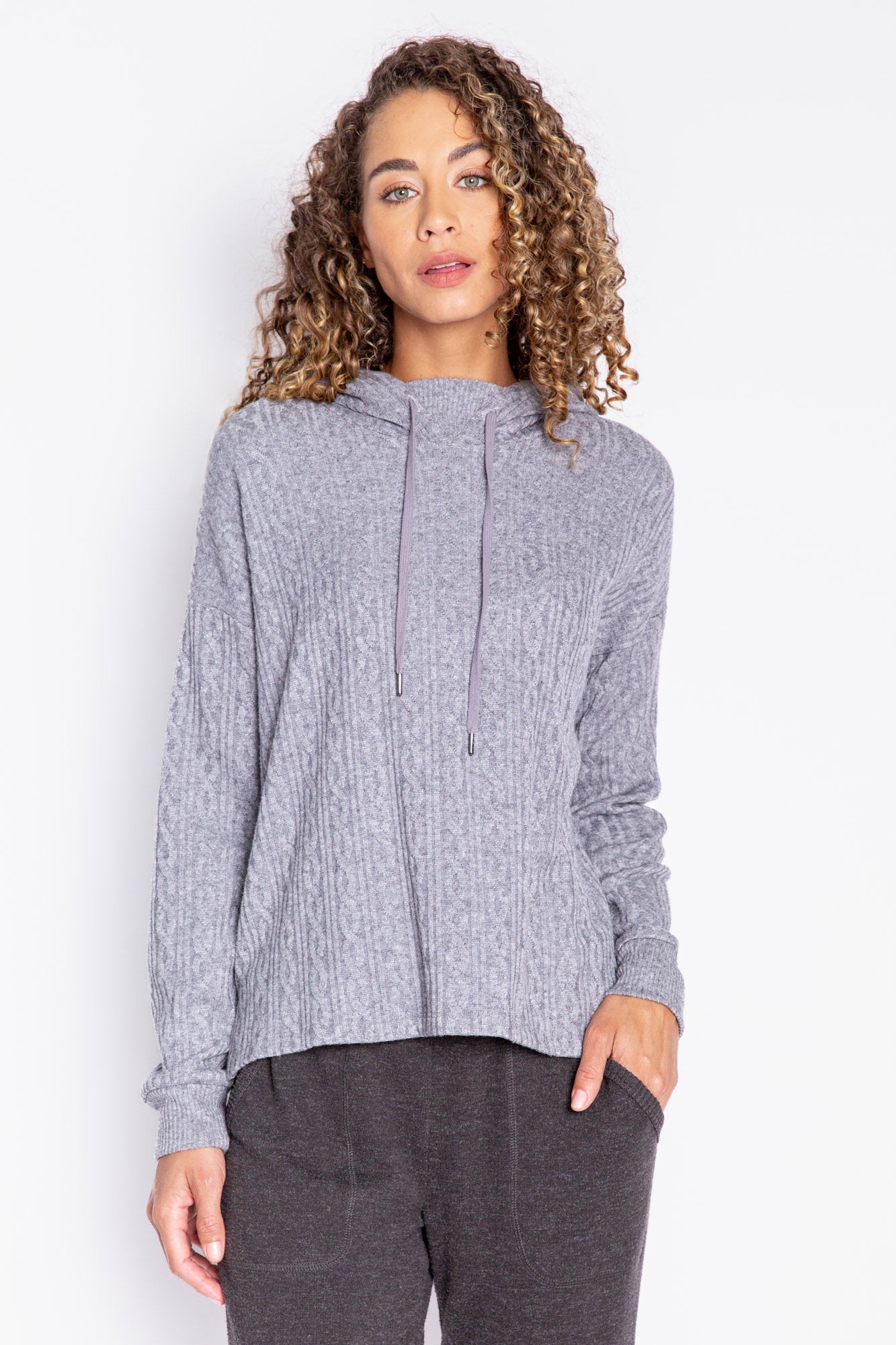 Tramway Cable Knit Hoody