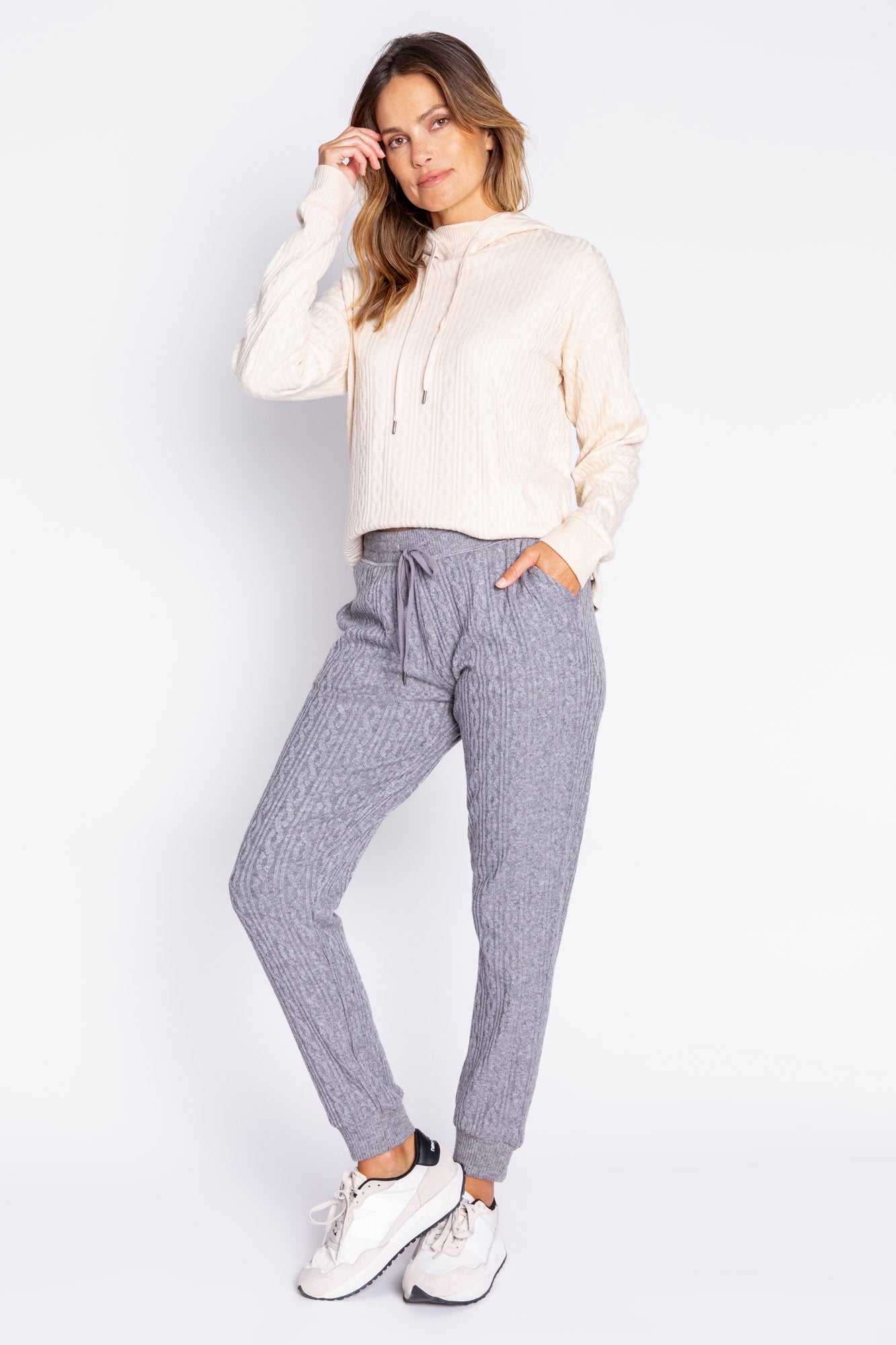 Tramway Cable Knit Banded Pant