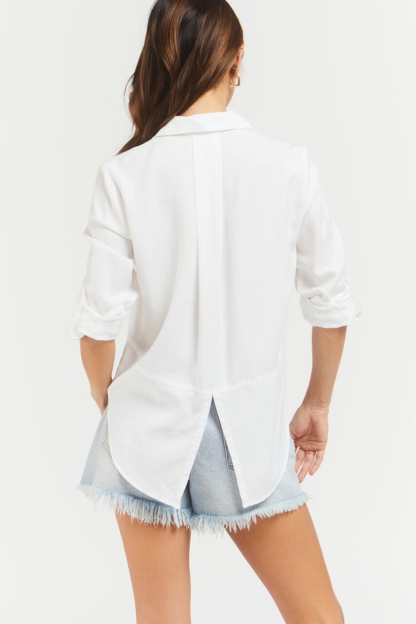 Riley Optic White Button-Up Shirt