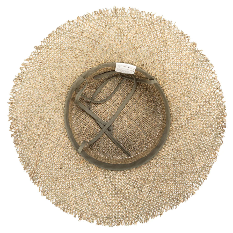 Easy Going - Seagrass Bucket Hat with Raw Edge