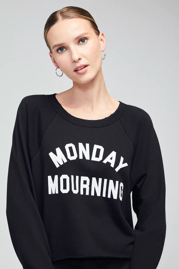 Monday Mourning Cropped Sweatshirt