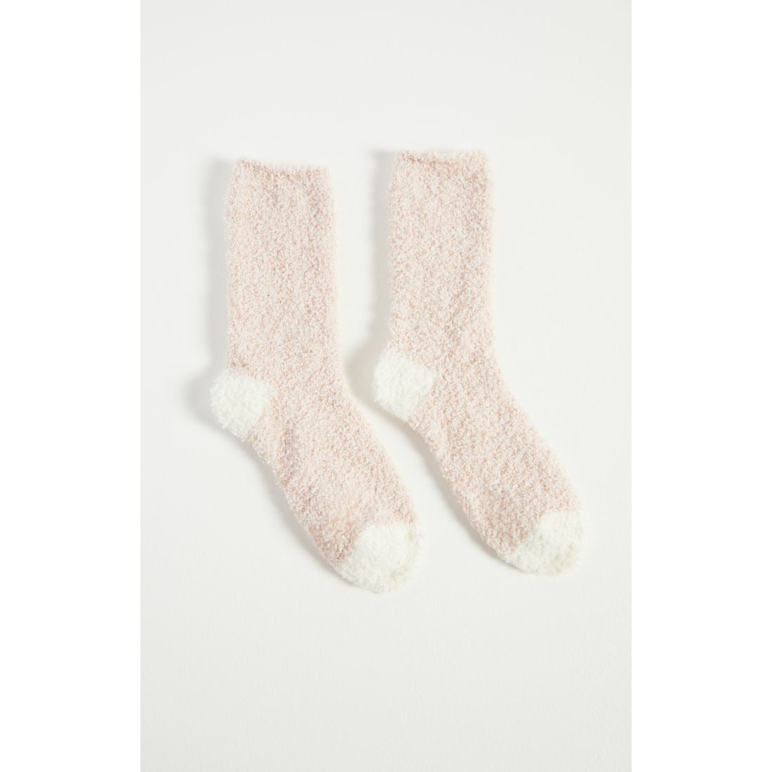 2 Pack Plush Socks in Vintage Pink