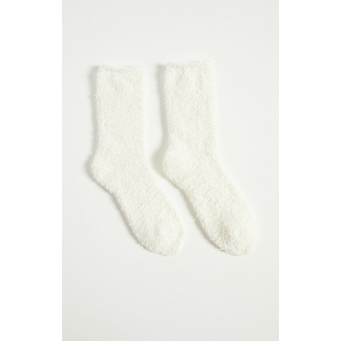 2 Pack Plush Socks in Heather Grey