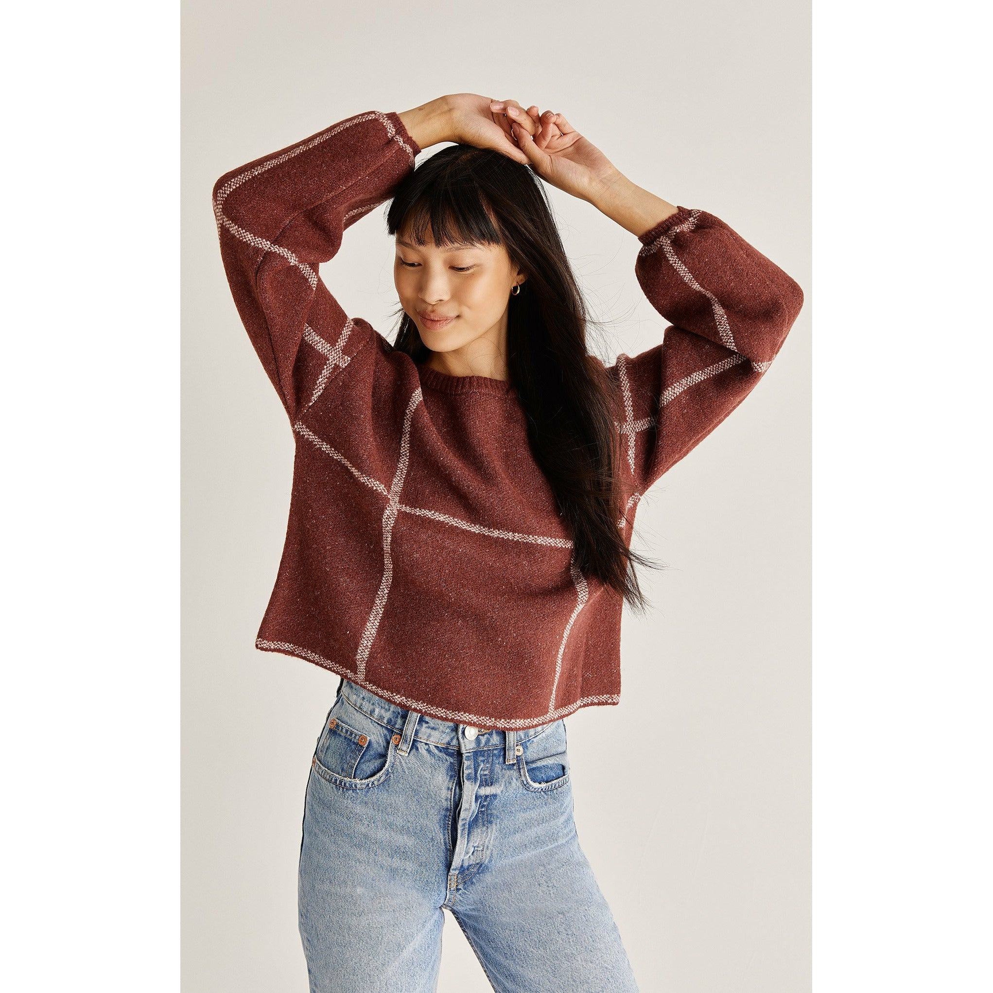 Solange Plaid Sweater