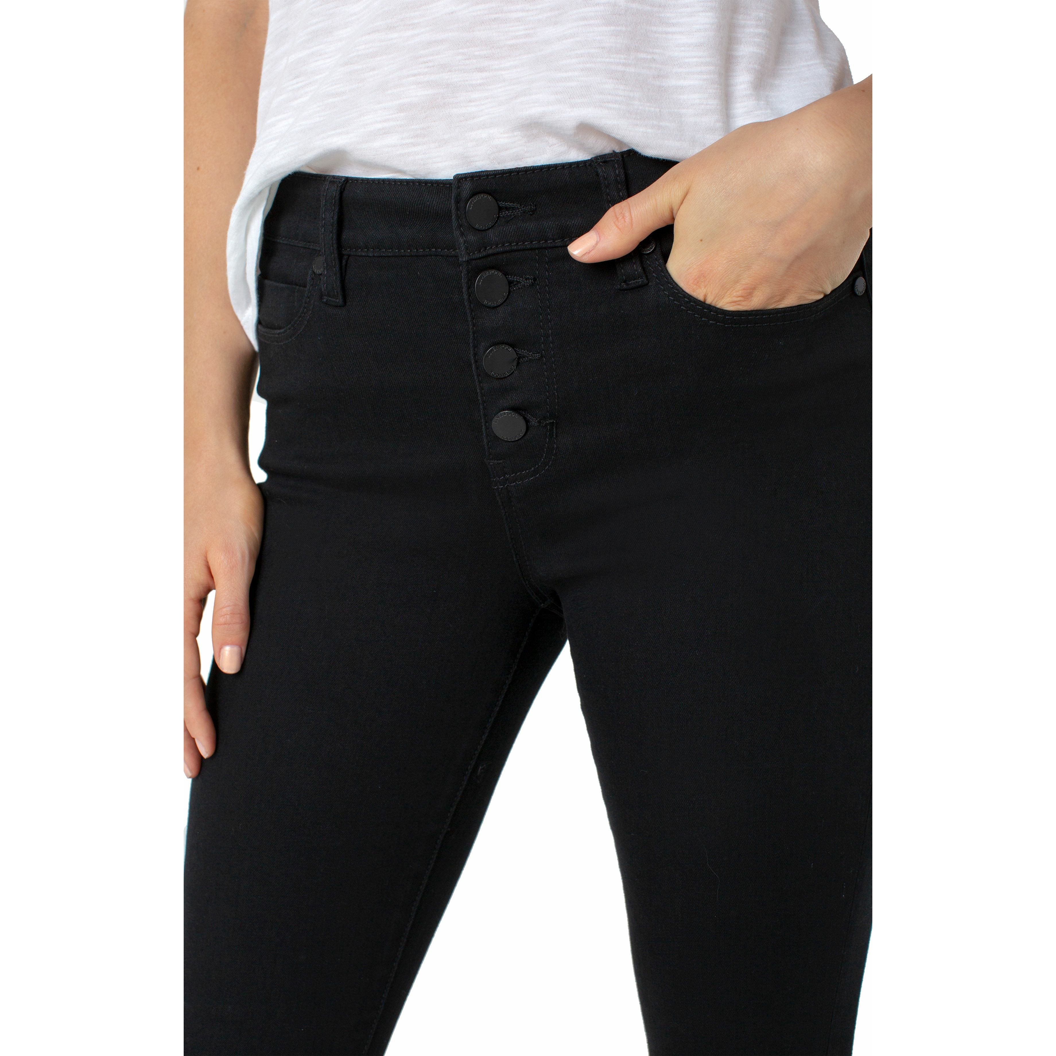 Abby Ankle Skinny With Exposed Buttons