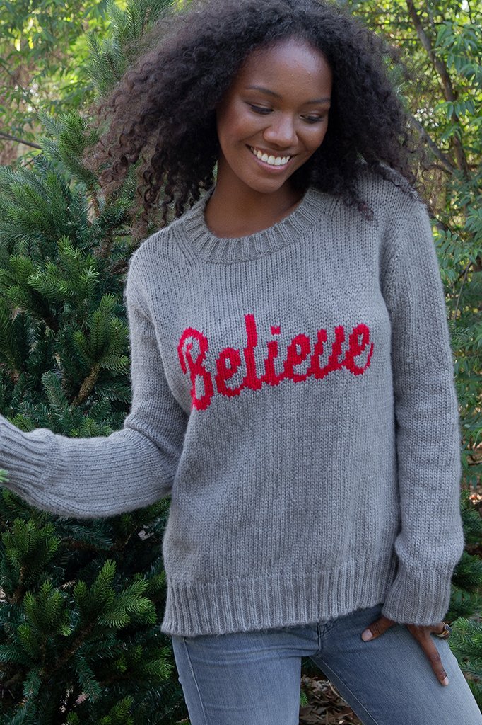 Believe Chunky Pullover Sweater