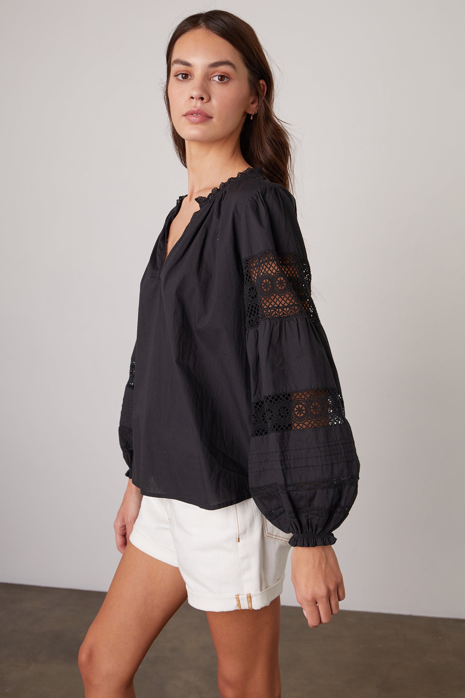 Tayler Cotton Lace Boho Top