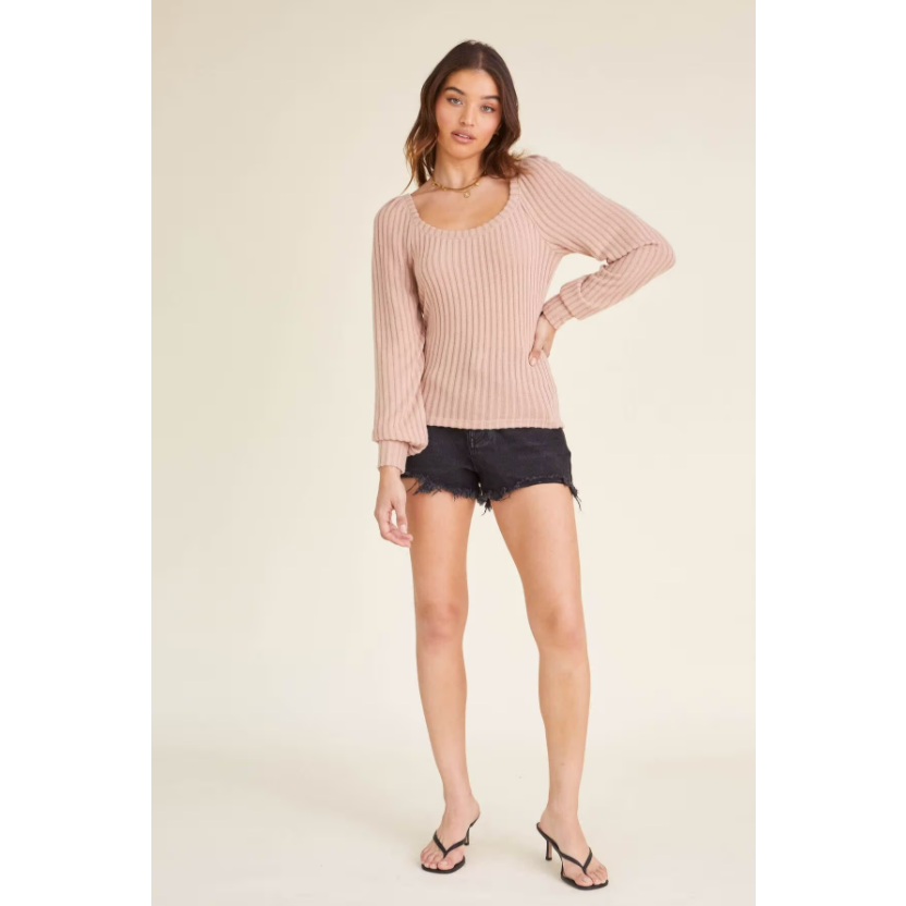 Harlee Cozy Square Neck Top