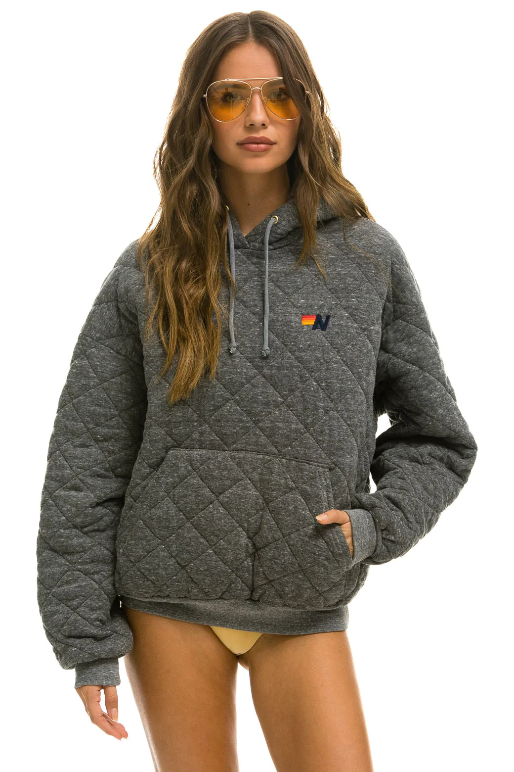 Quilted Relaxed Pullover