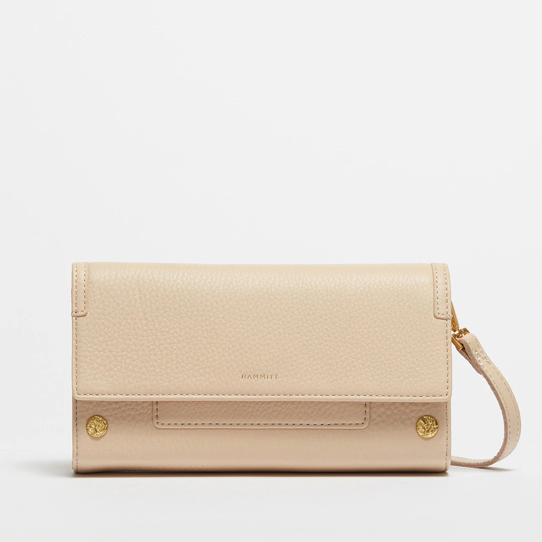 AJ Crossbody Clutch in Romantic Nude Pink/Brushed Gold