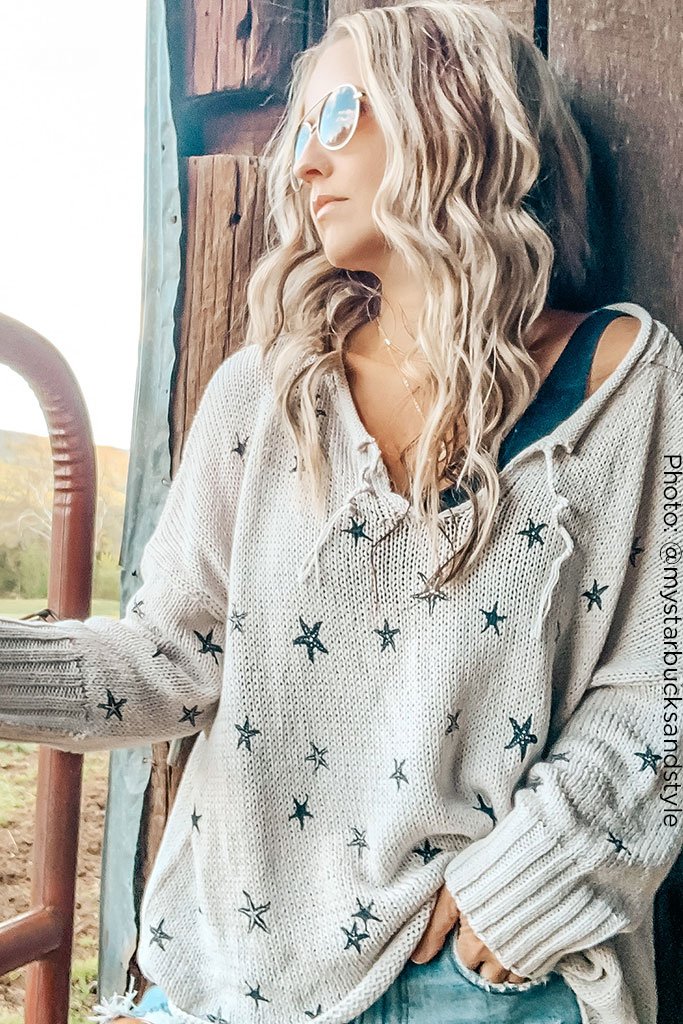 Mini Starfish Cotton Sweatshirt