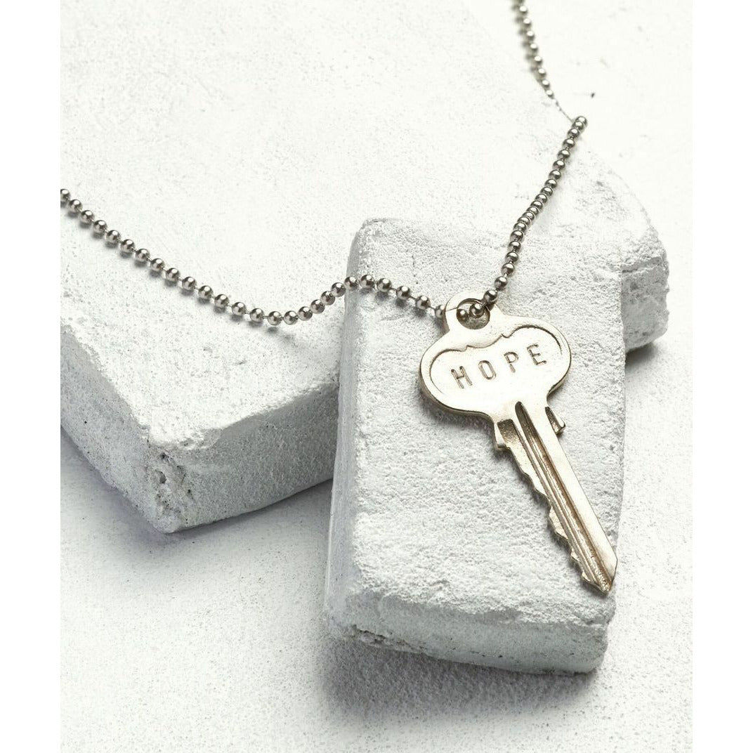 HOPE Classic Ball Chain Key Necklace Love